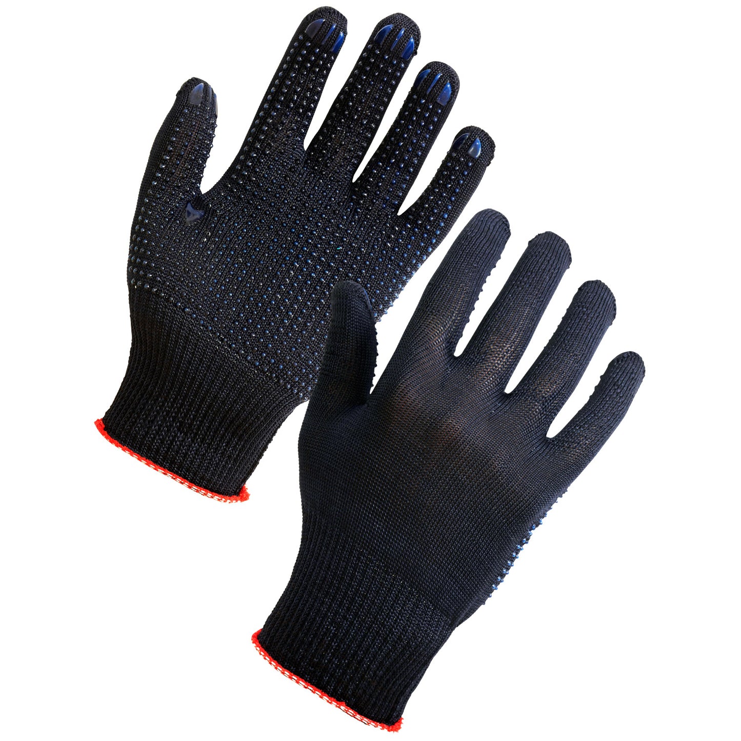 Supertouch Seamless PVC Dot Assembly Gloves Blue