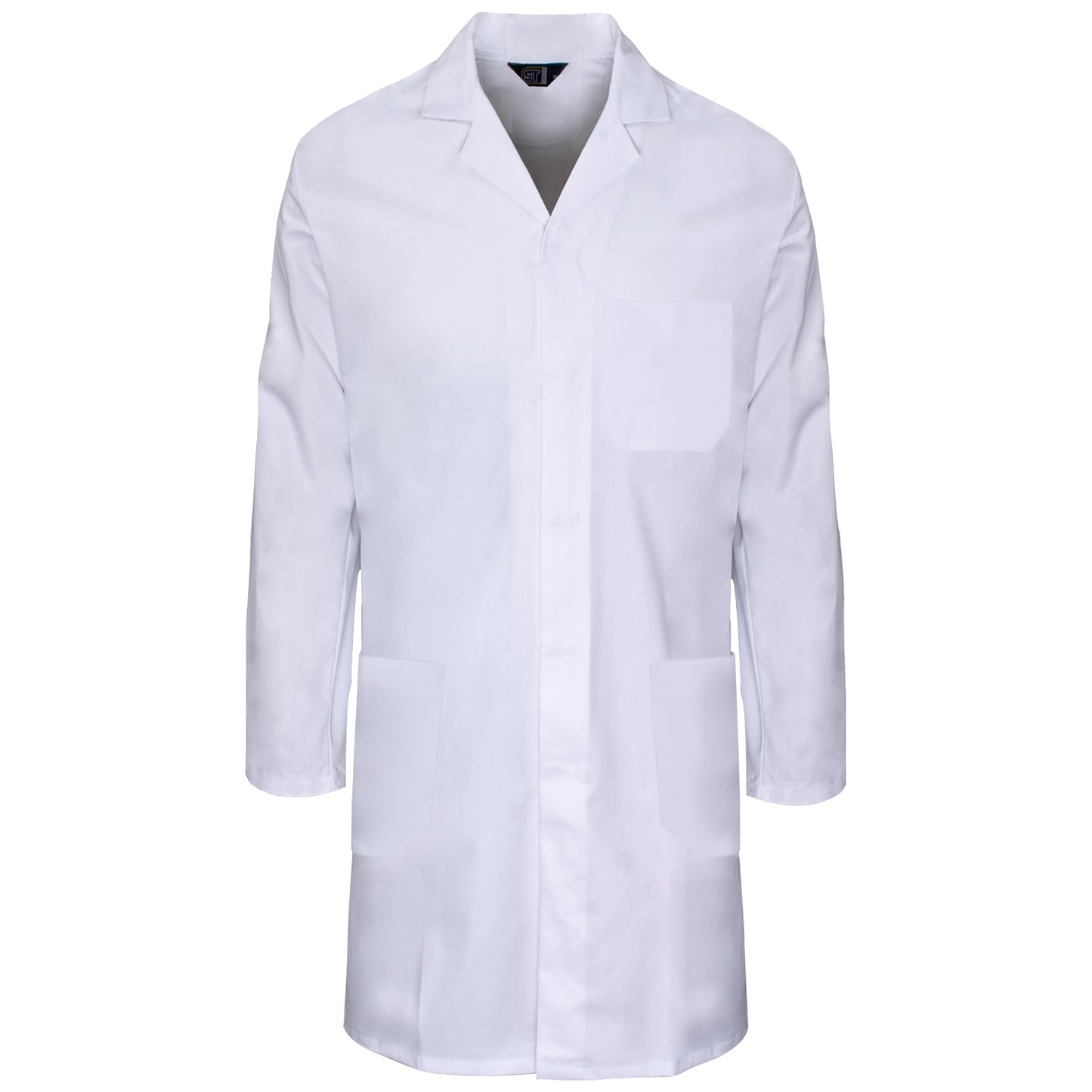 Supertouch Polycotton Lab Coat Navy