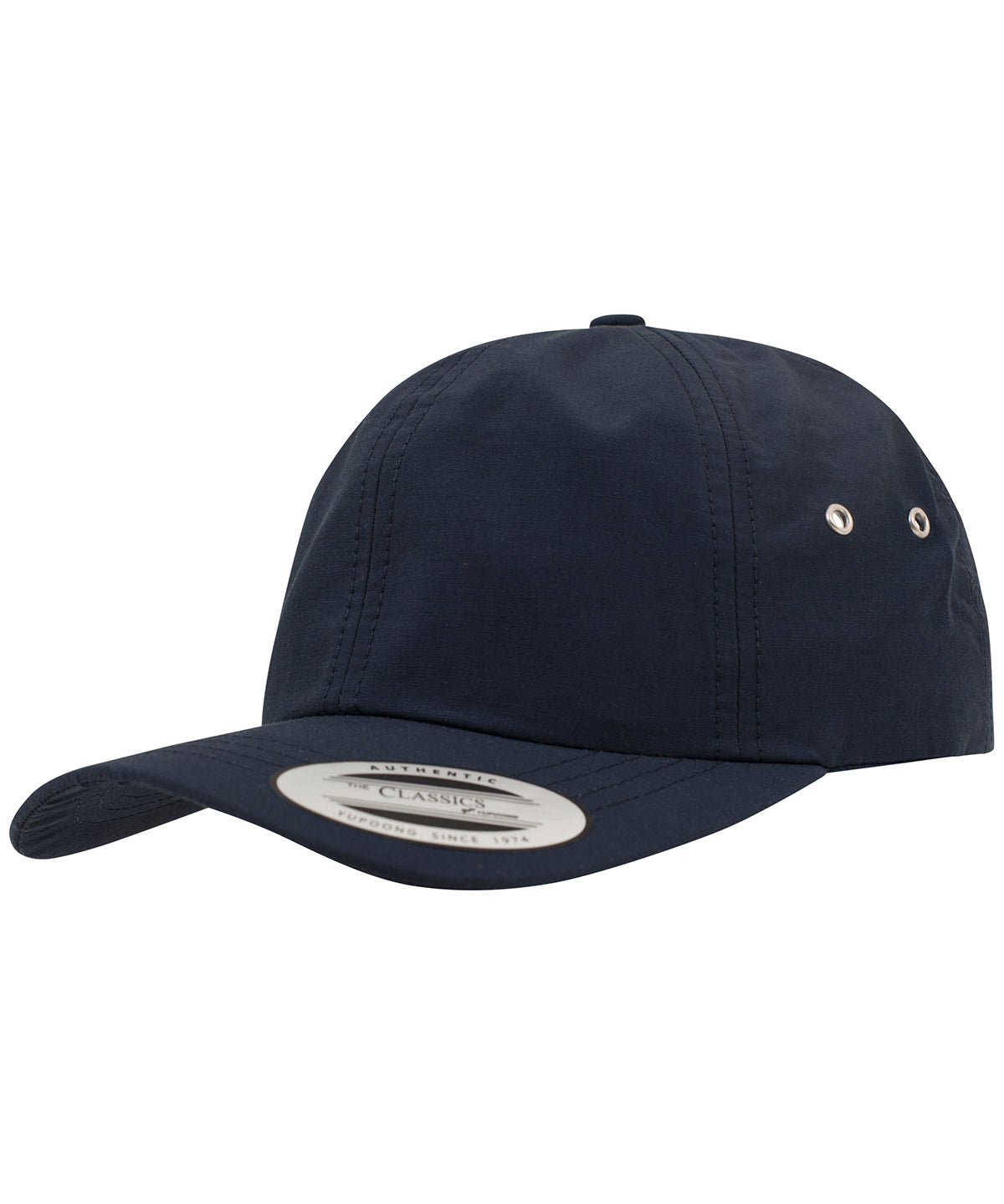 Low-profile water-repellent cap