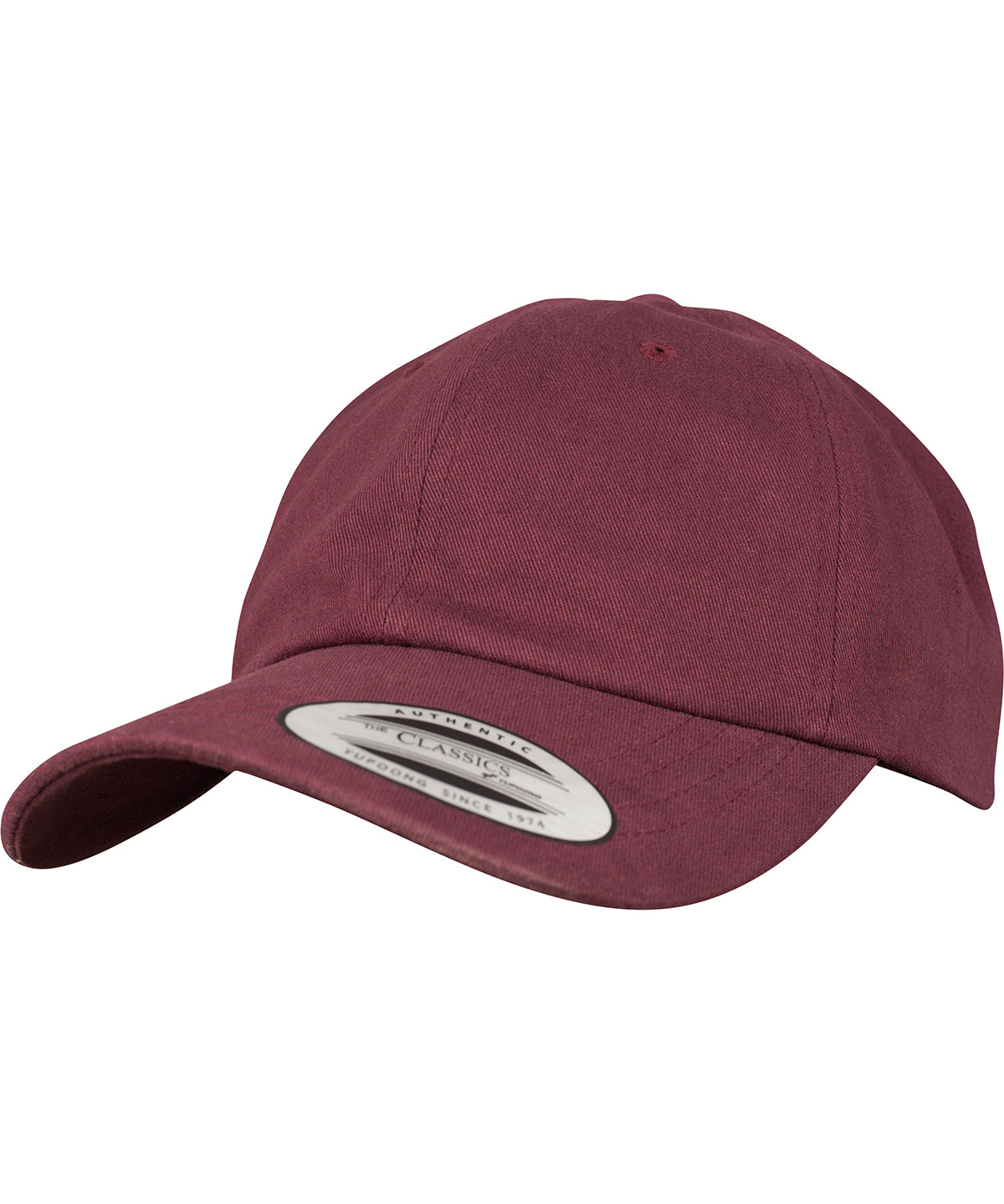 Peached cotton twill dad cap