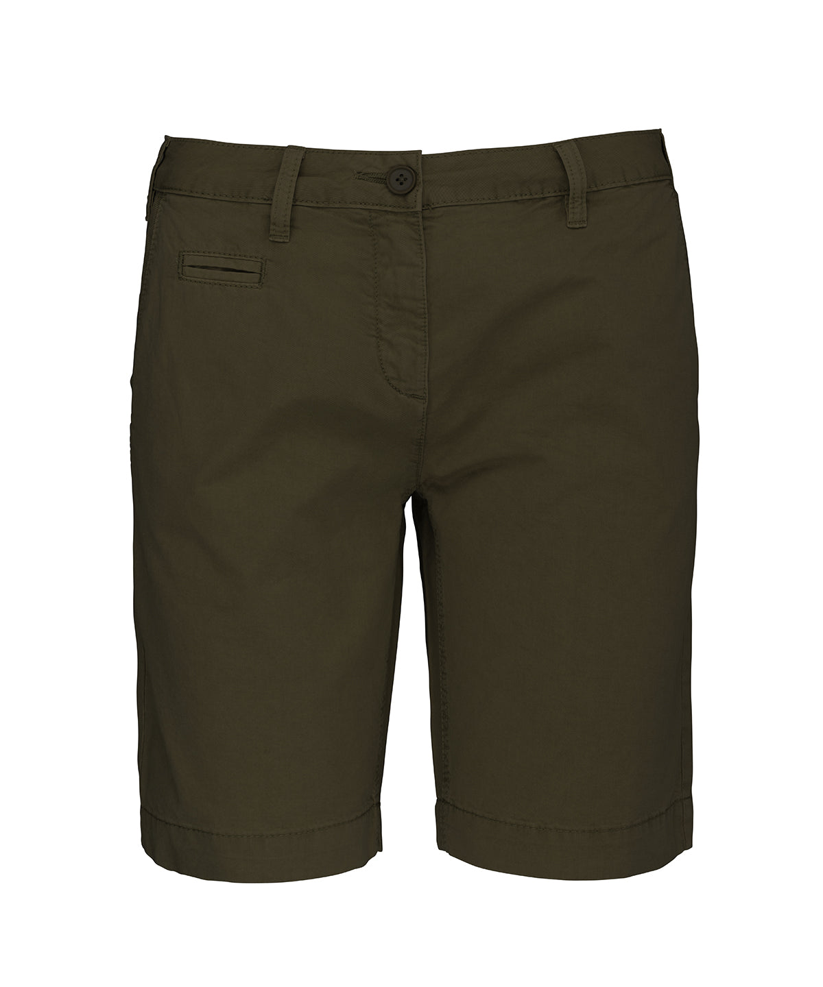 Women's washed effect Bermuda shorts