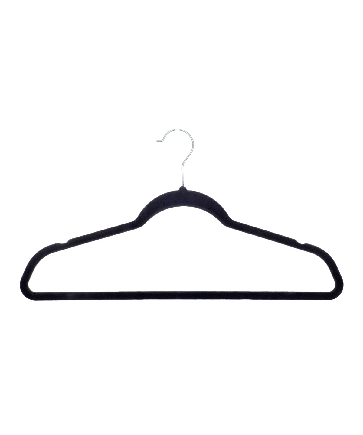 Velvet-effect coat hangers