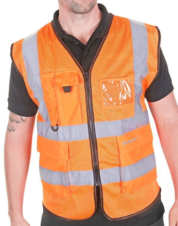Hi Vis Vest Exec with pockets