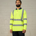 High visibility long sleeve polo