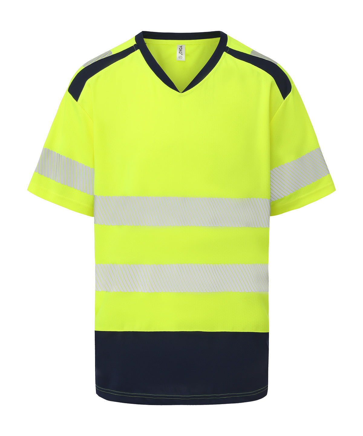 Hi-vis mandarin collar comfort trim t-shirt