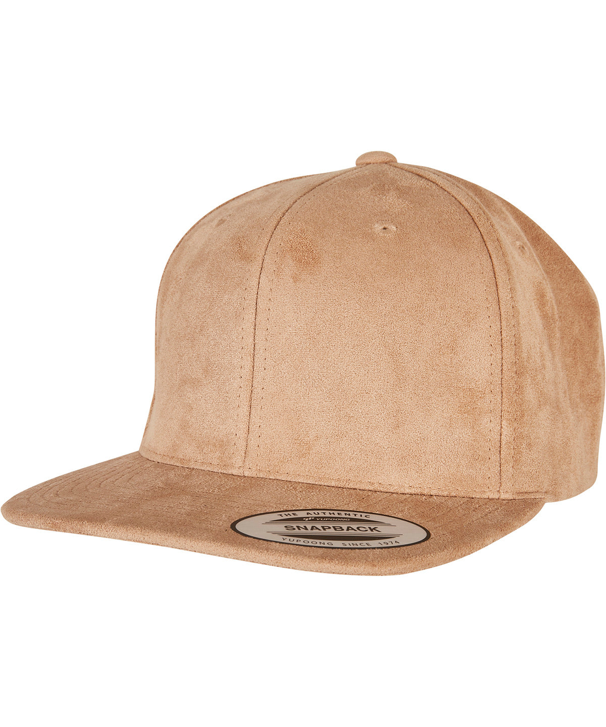 Imitation suede leather snapback