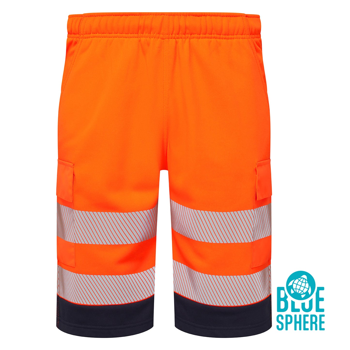 Supertouch Blue Sphere Essentials Hi-Vis Eco CottonCool Orange Shorts Orange