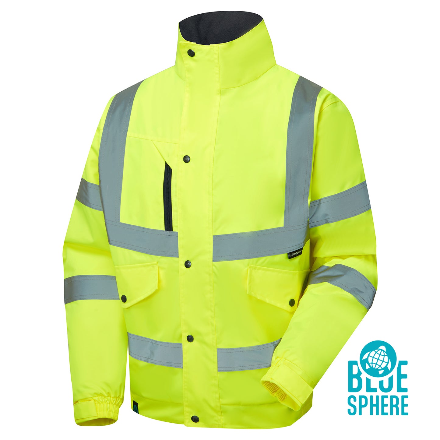 Supertouch Blue Sphere Supertouch Eco Hi Vis Yellow Bomber Jacket Yellow
