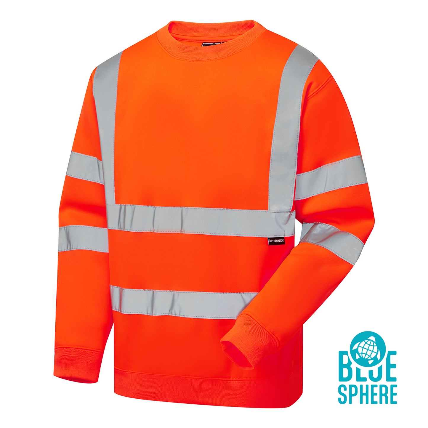 Supertouch Blue Sphere Supertouch Eco Hi Vis Orange Sweatshirt Orange