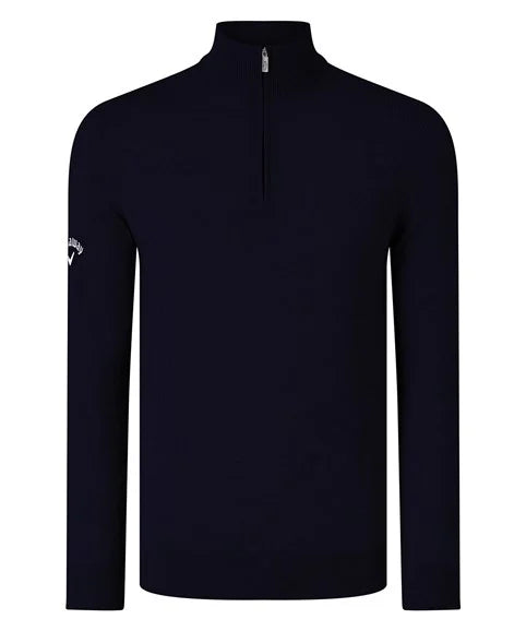 Callaway - CW075 Ribbed ¼ zip Merino sweater