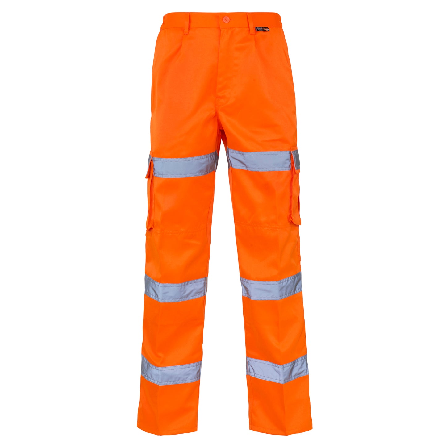 Supertouch Hi Vis 3 Band Combat Trousers Orange