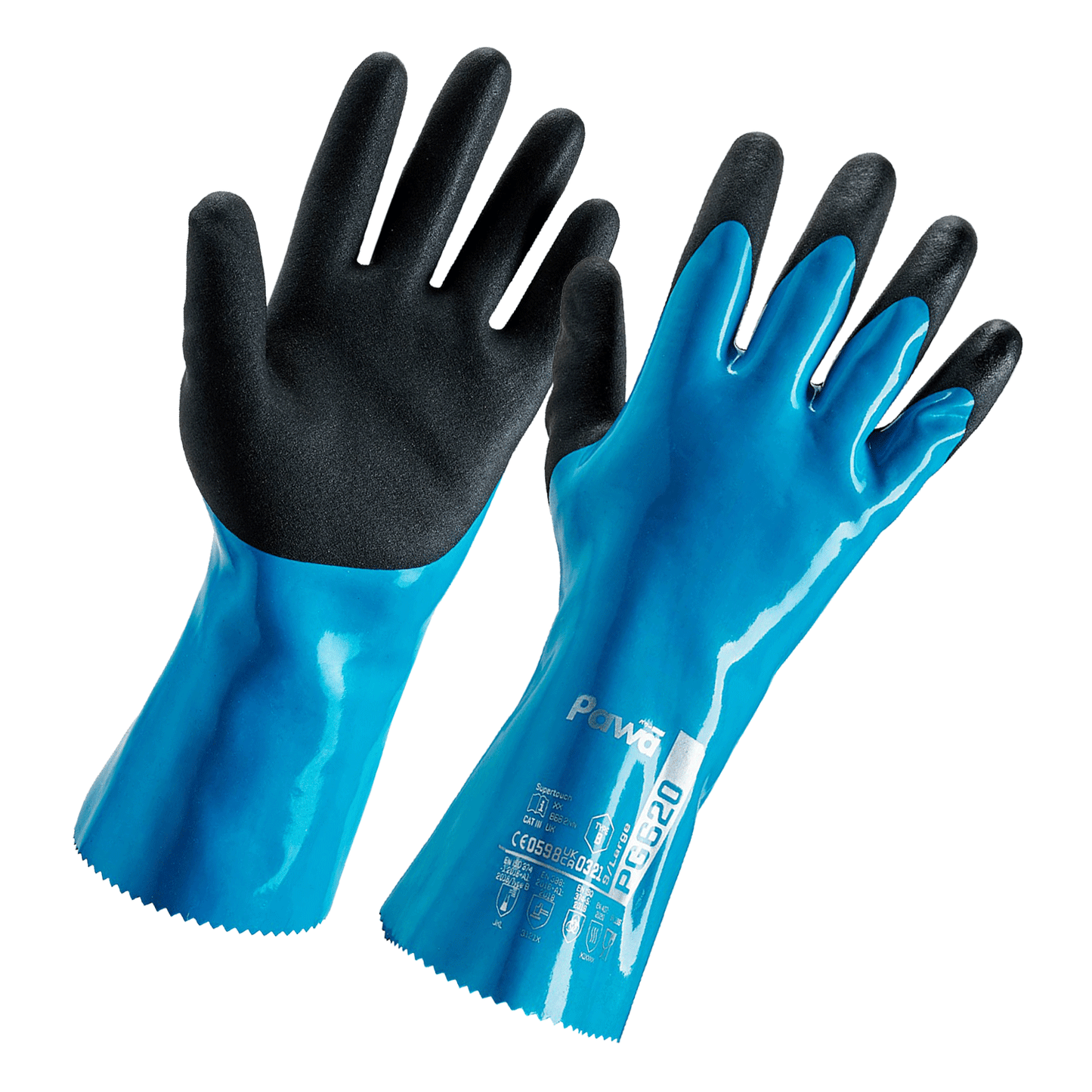 Pawa Pawa PG620 Type B Chemical Resistant Gauntlet Teal