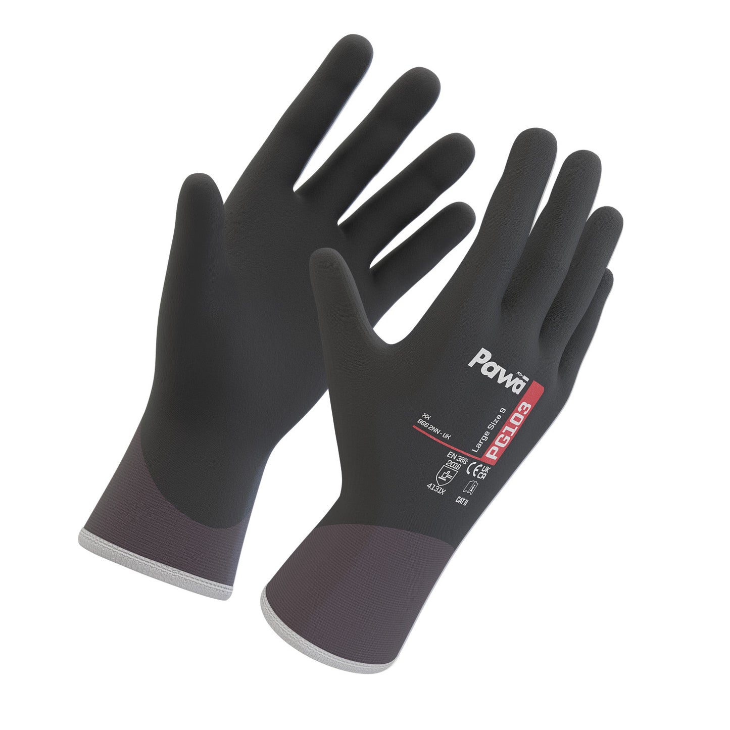 Pawa Pawa PG103 Breathable Glove Grey/Black