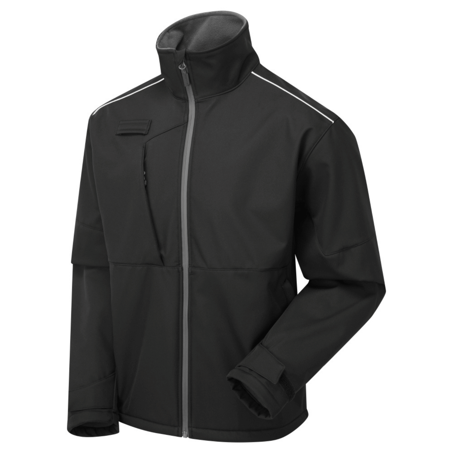Supertouch Blue Sphere System Eco 3 Layer Black/Grey Softshell Jacket – Men's Black/Grey