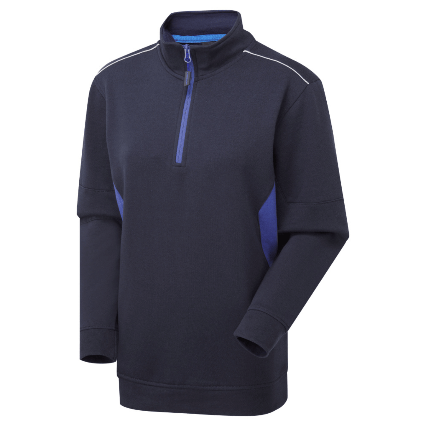 Supertouch Blue Sphere System Eco Women's Navy/Royal Blue Quarter Zip Sweatshirt Navy/Royal