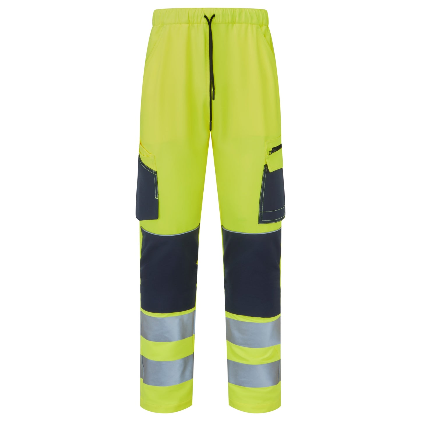 Supertouch Blue Sphere System Hi-Vis Eco Stretch Jogger Yellow Trouser Yellow/Navy