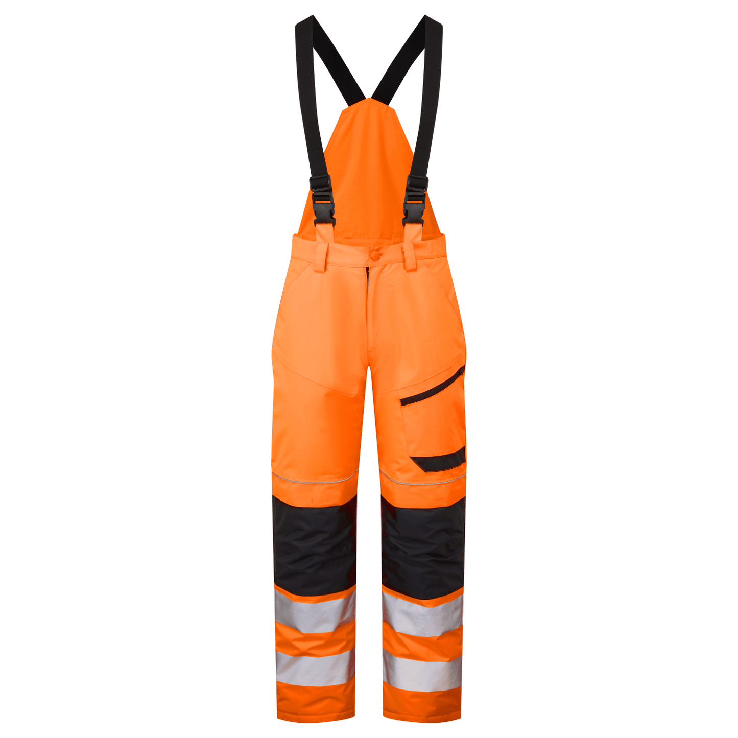 Supertouch Blue Sphere System Hi-Vis Eco Thermal Waterproof Orange/Navy Trouser with Shoulder Straps Orange/Navy