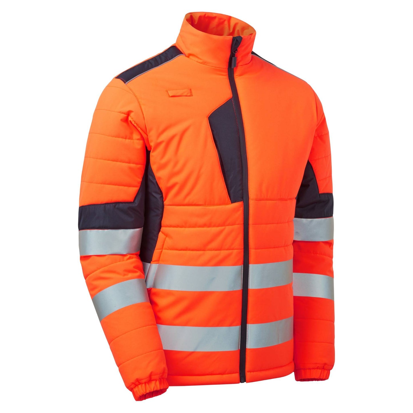 Supertouch Blue Sphere System High Vis Eco Two Tone Orange Thermal Baffle Jacket Orange/Navy