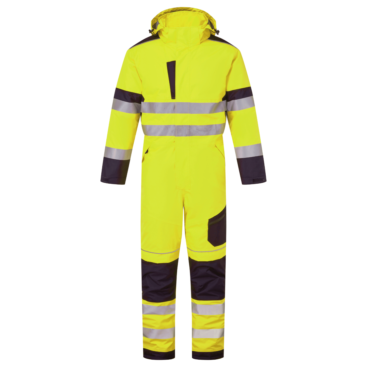 Supertouch Blue Sphere System Hi Vis Eco Insulated Yellow/Navy Coverall Yellow/Navy