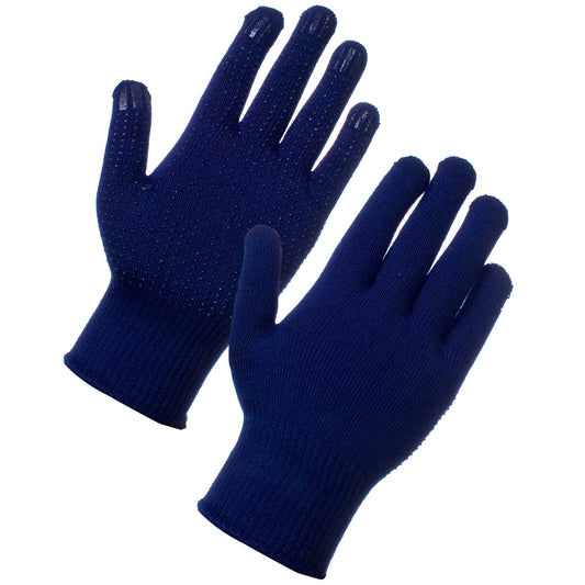 Supertouch Superthermal Gloves - PVC Dot Blue