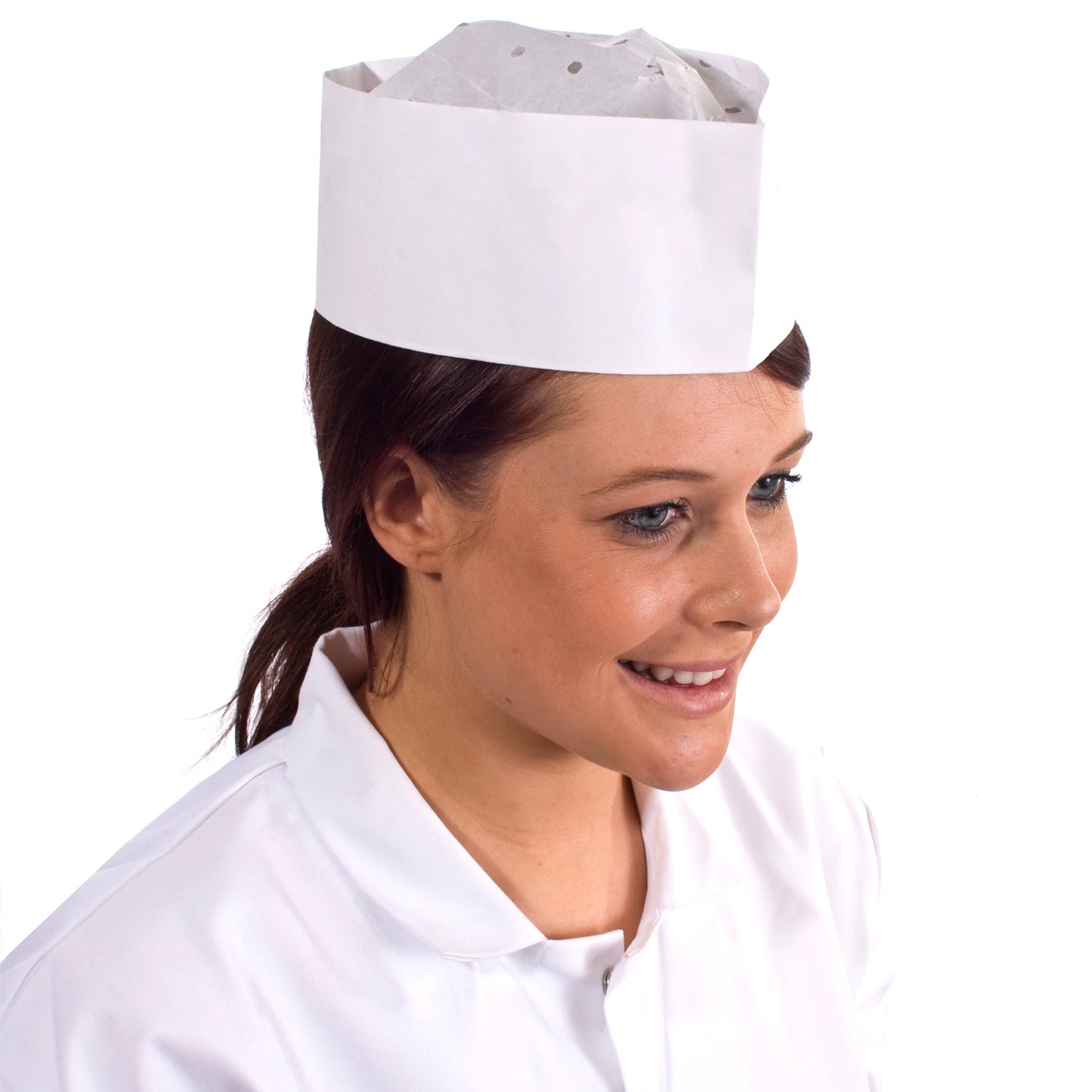 Supertouch Paper Forage Hats White/Red