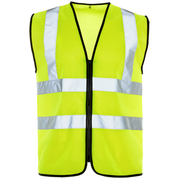 Supertouch Hi Vis Vest - Zip Yellow