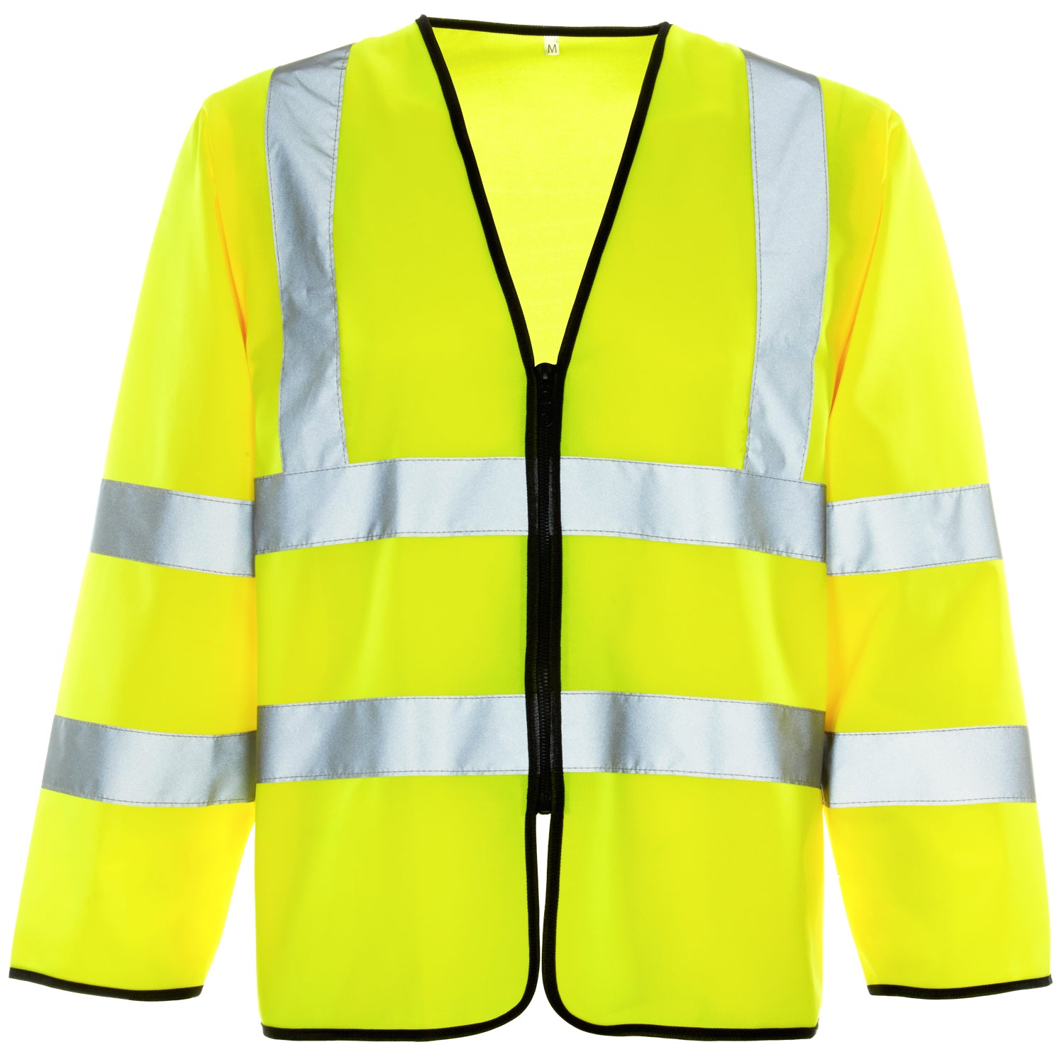 Supertouch Hi Vis Long Sleeved Vest - Zip Yellow