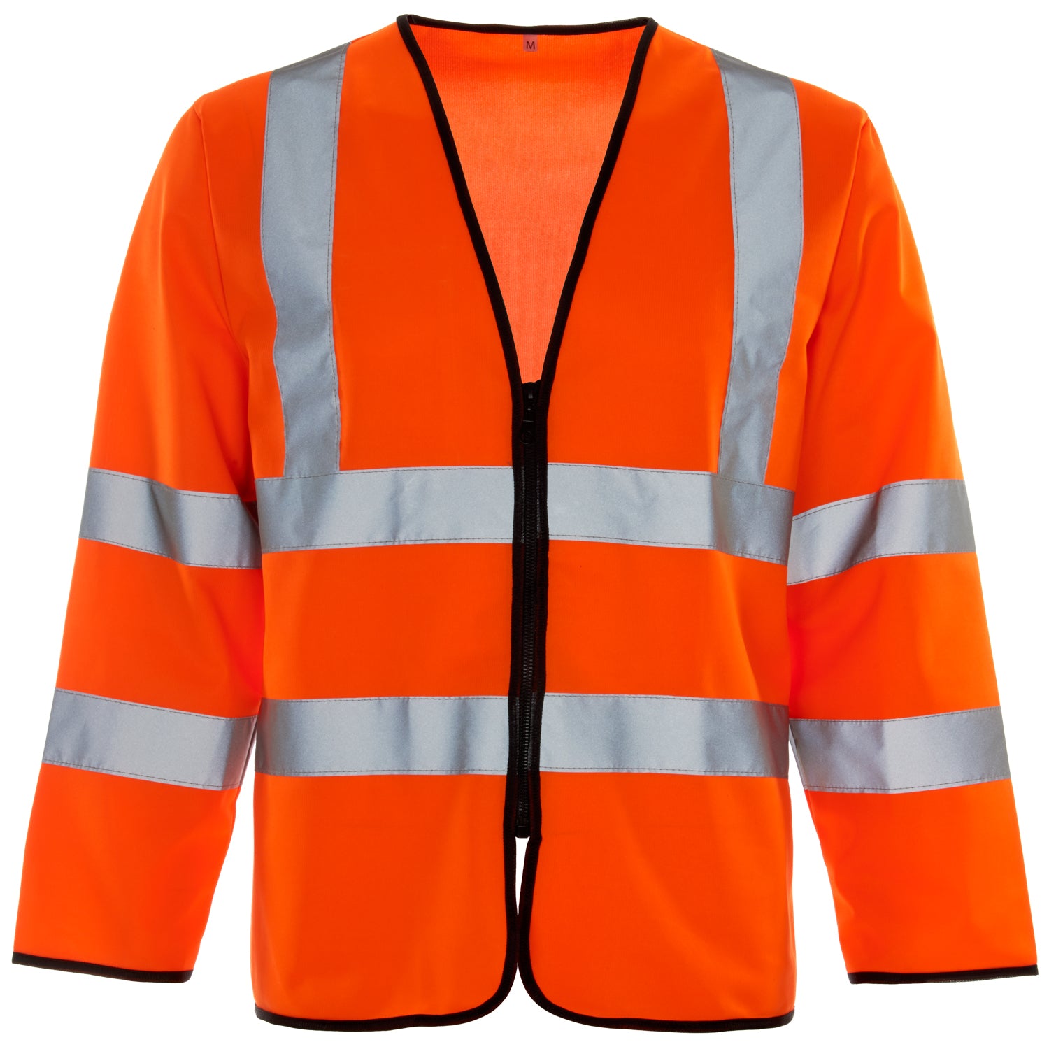 Supertouch Hi Vis Long Sleeved Vest - Zip Orange