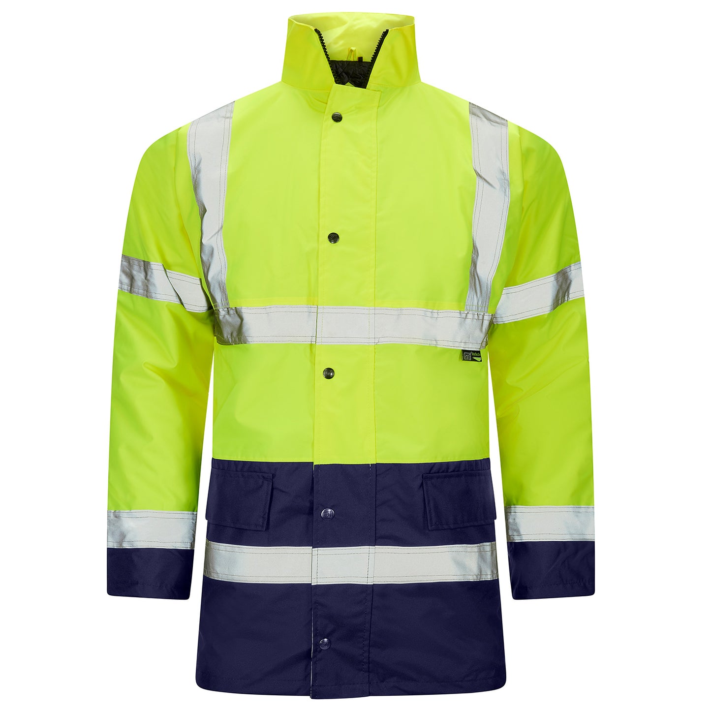 Supertouch Hi Vis 2 Tone Parka Yellow/Navy