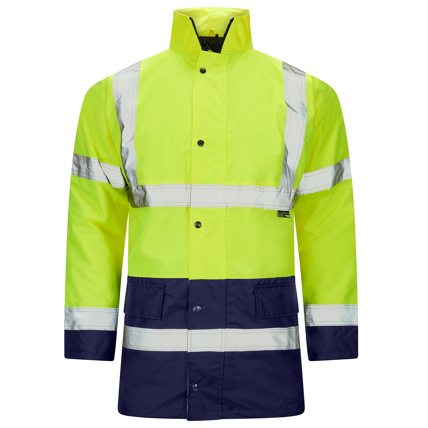 Supertouch Hi Vis 2 Tone Parka Yellow/Navy
