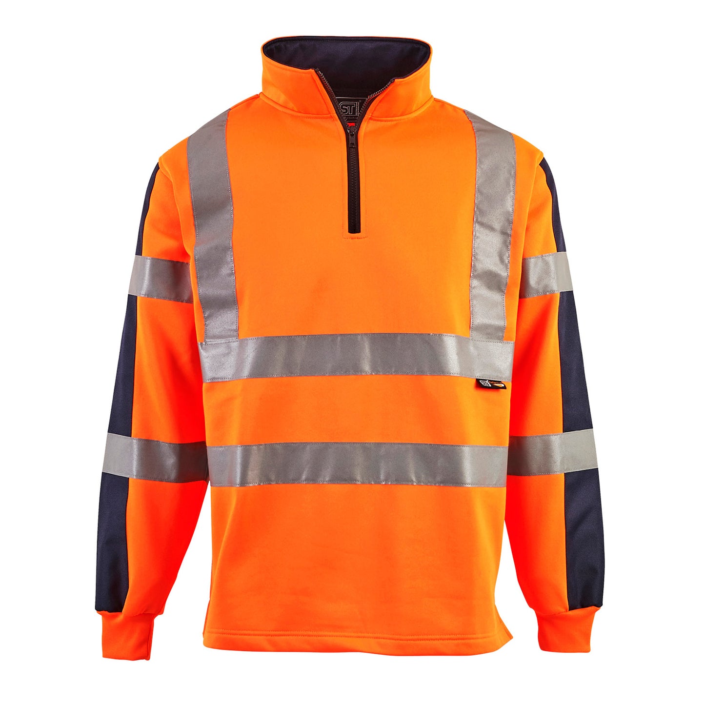 Supertouch Supertouch Hi Vis 2 Tone Orange Rugby Shirt Orange