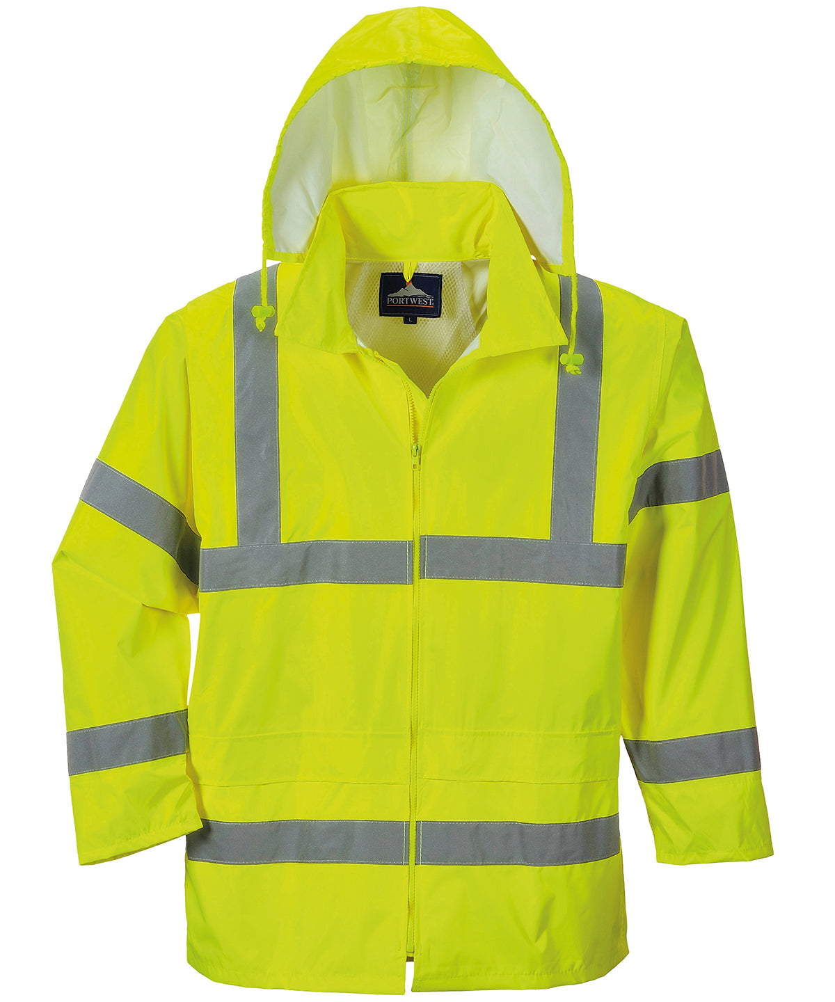 Hi-vis rain jacket