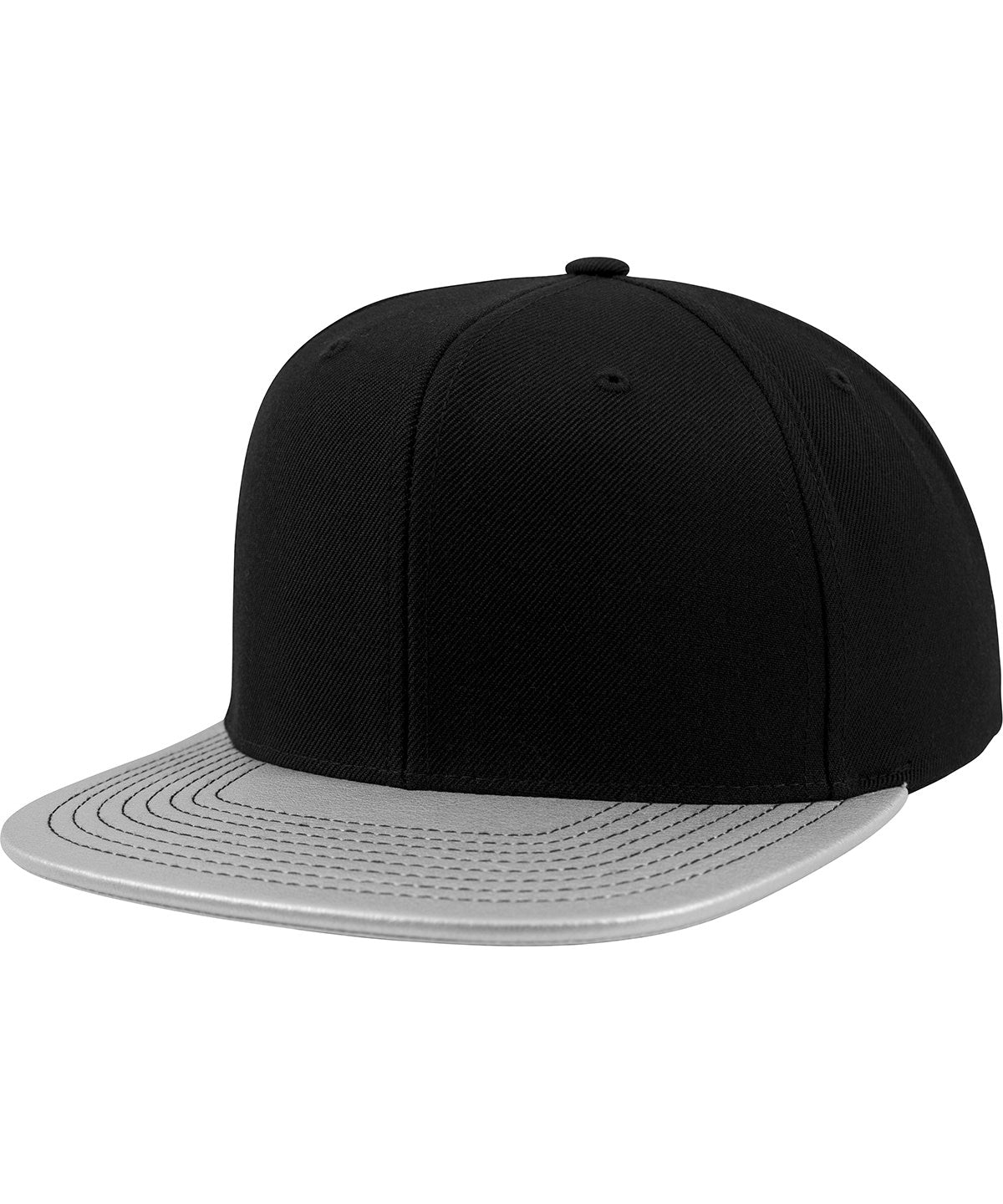 Metallic visor snapback