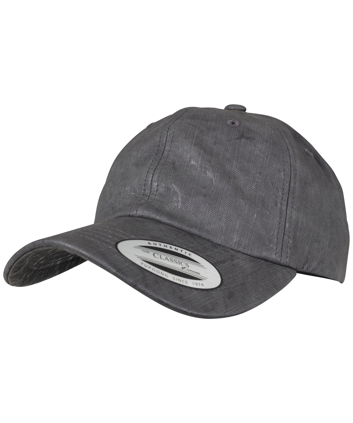 Low-profile coated cap