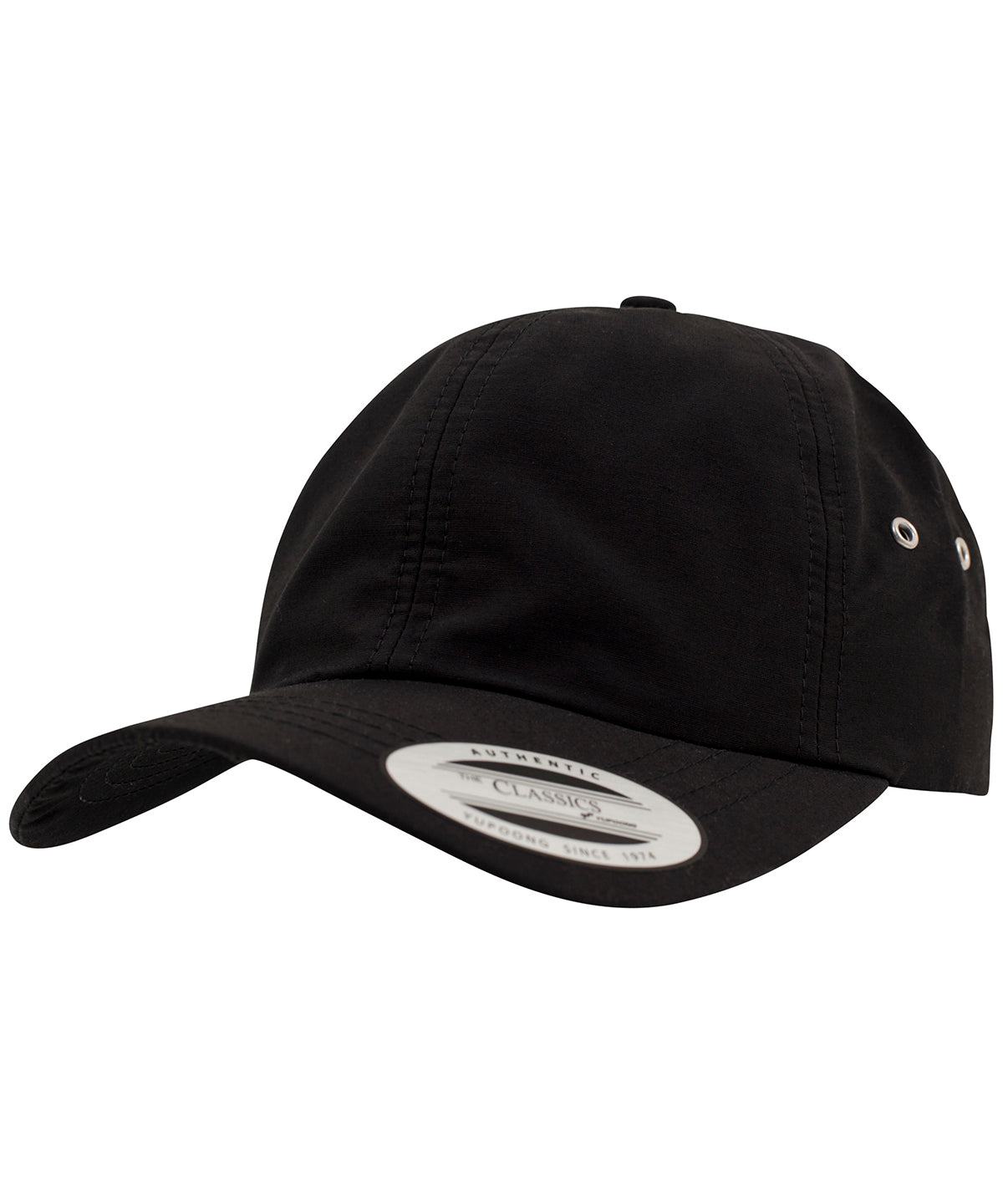 Low-profile water-repellent cap