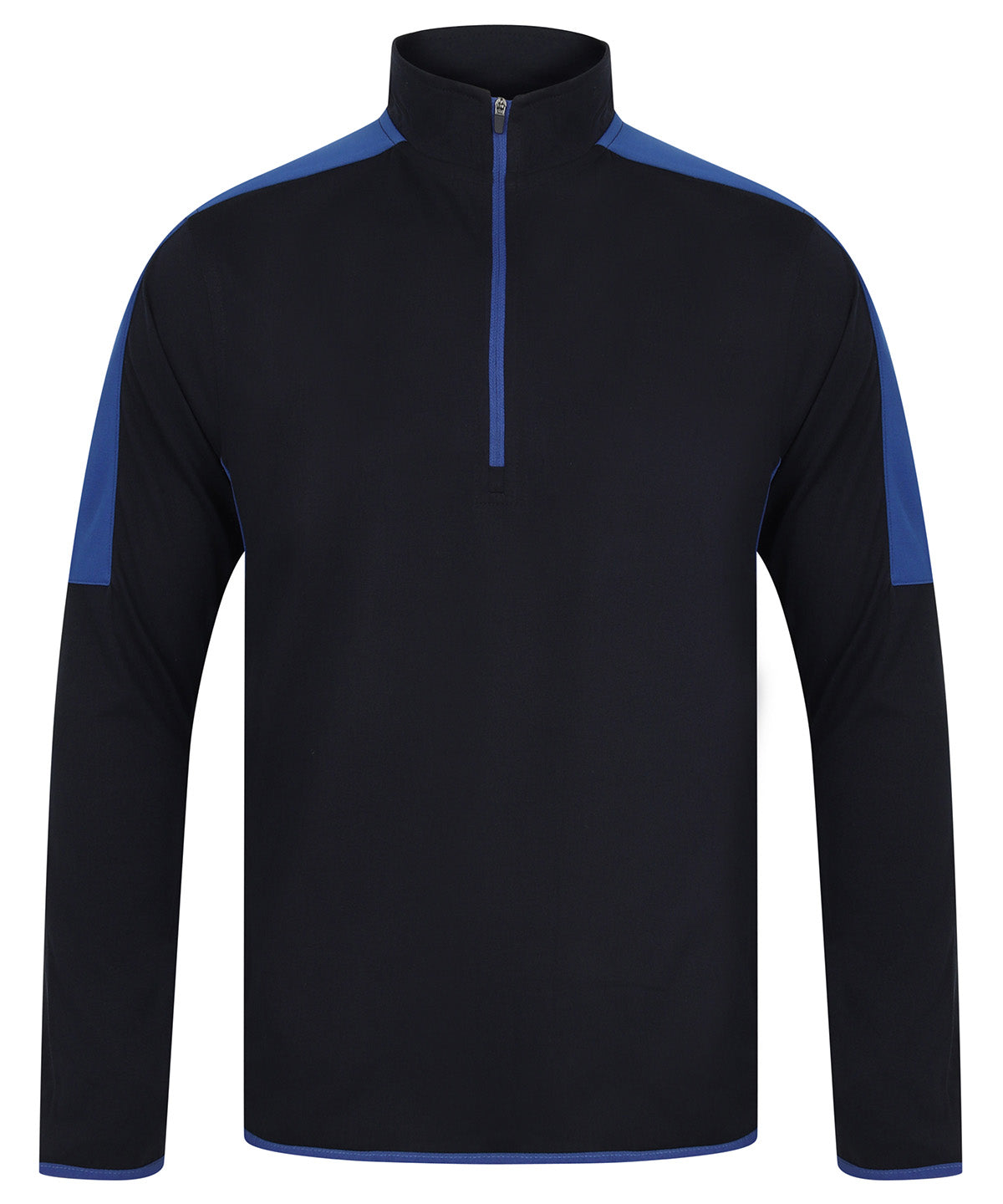 ¼ Zip Mid-Layer With Contrast Panelling