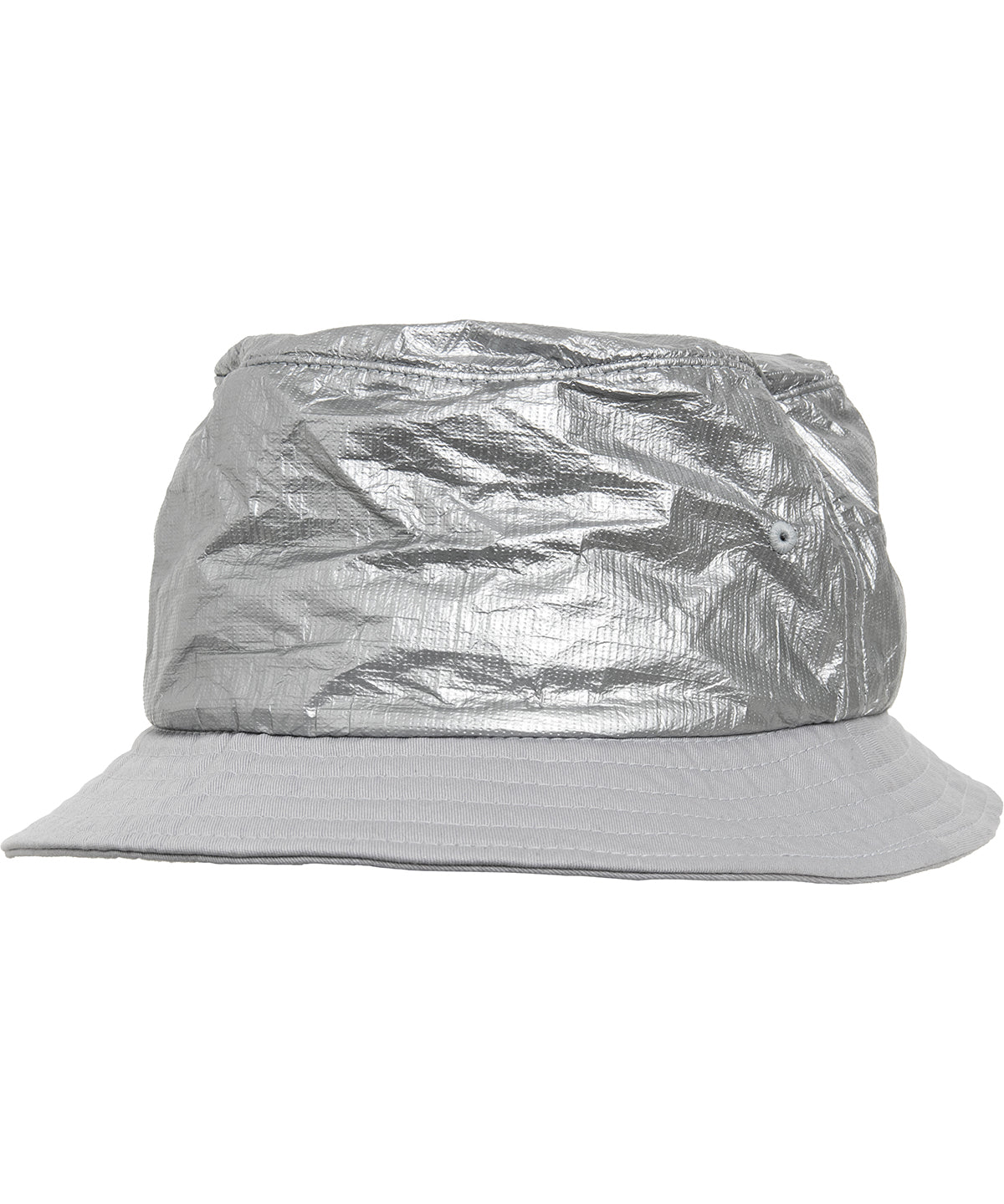 Crinkled paper bucket hat
