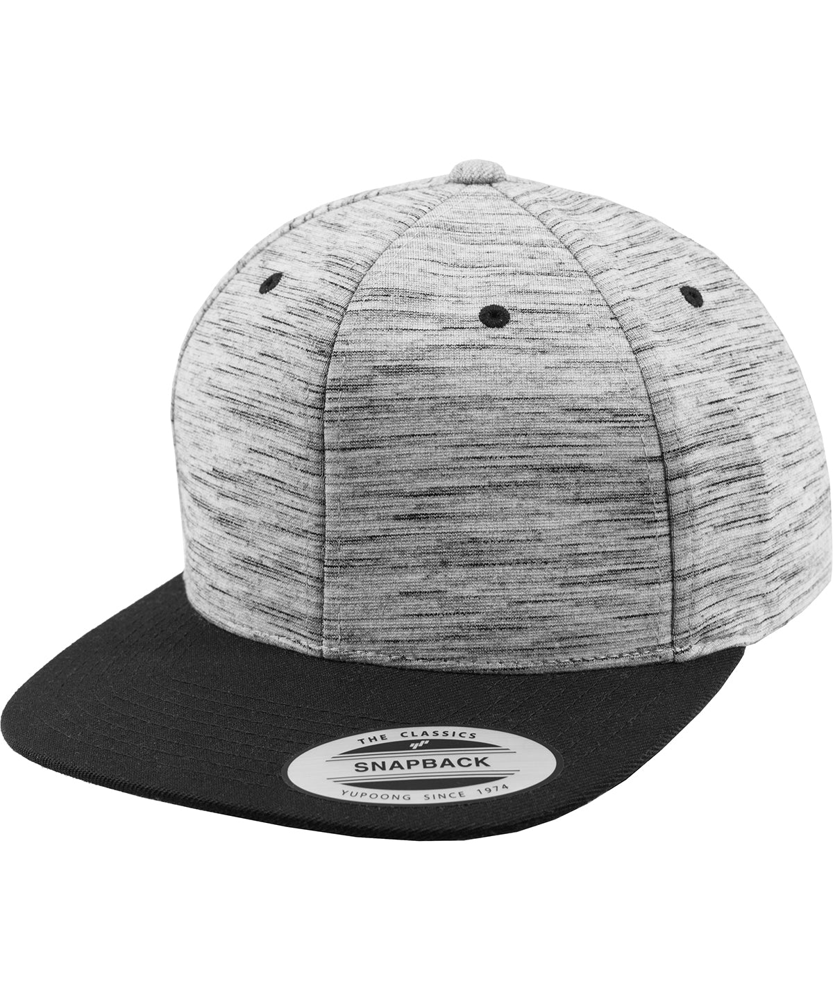 Stripes melange crown snapback