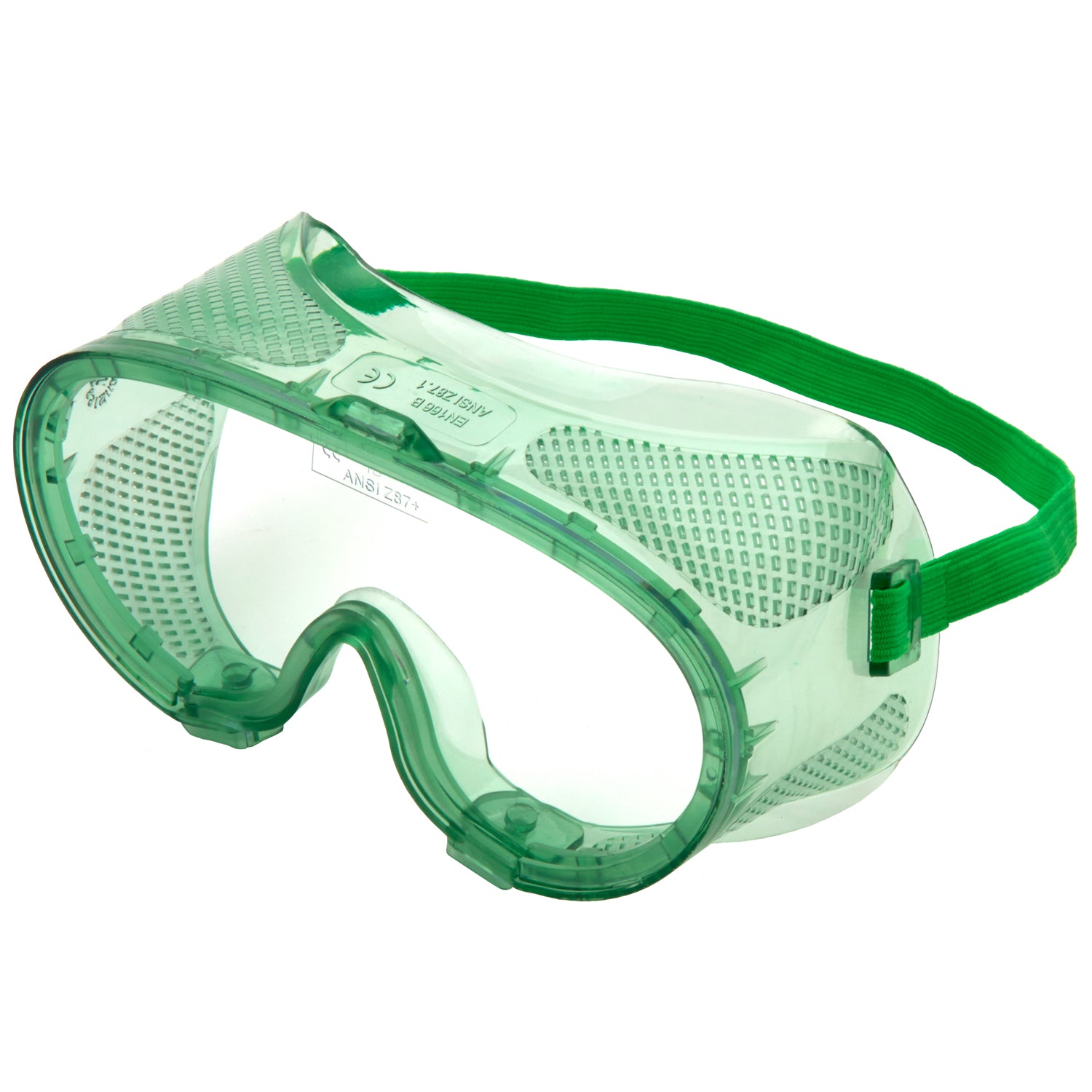 Supertouch E30 Anti-Scratch Adjustable Safety Goggles Clear/Green