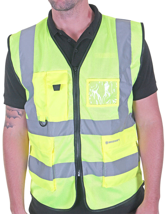 Hi Vis Vest Exec with pockets