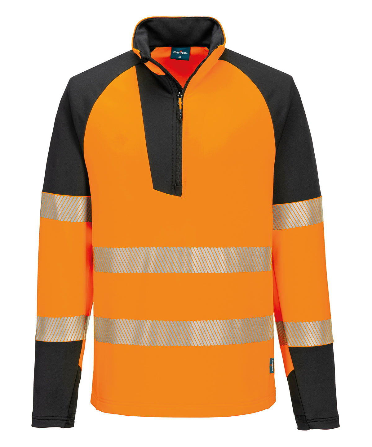 PW3 Hi-vis ¼-zip sweatshirt