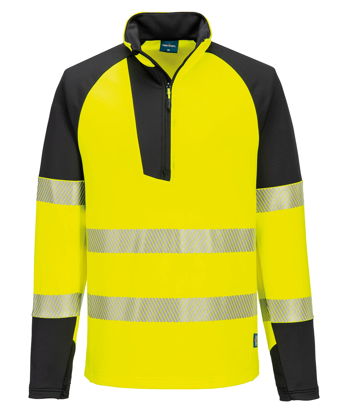 PW3 Hi-vis ¼-zip sweatshirt