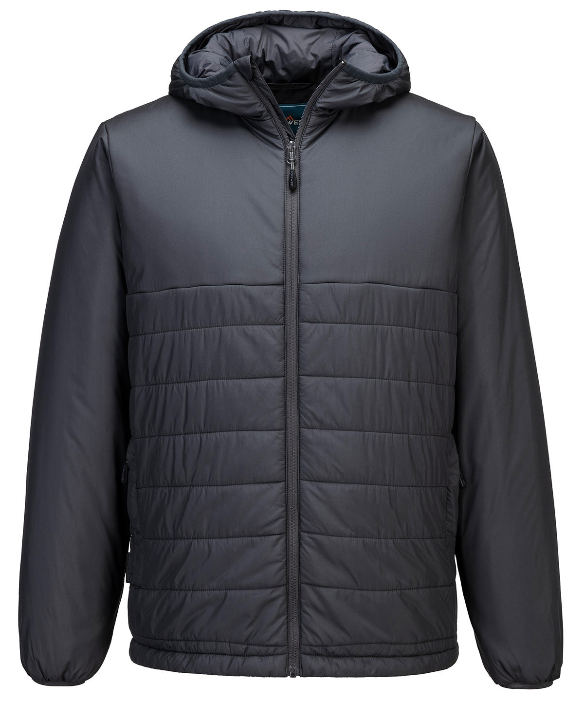 Professional hooded insulated baffle jacket