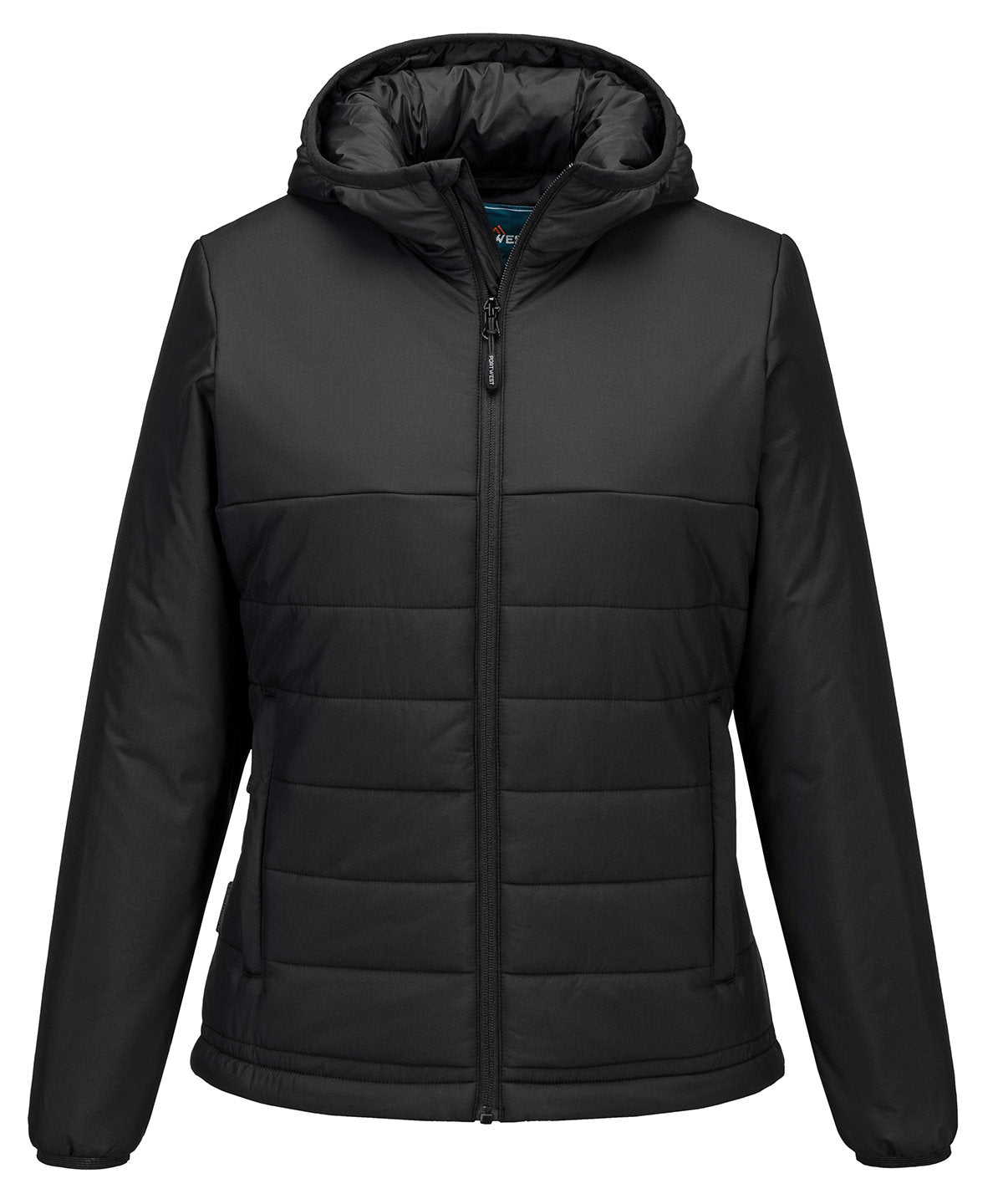Women’s professional hooded insulated baffle jacket
