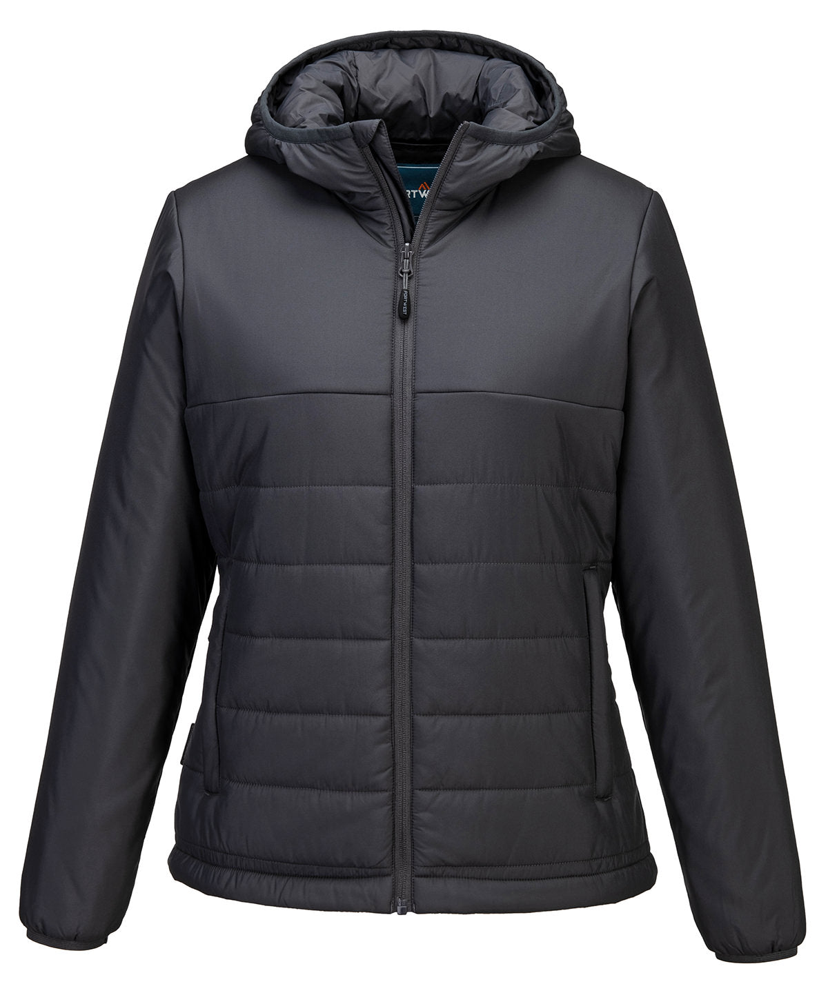 Women’s professional hooded insulated baffle jacket