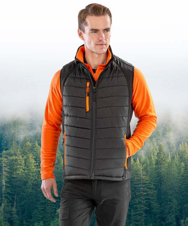 Compass padded softshell gilet