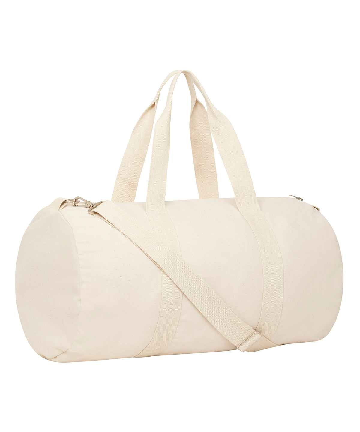 Duffle bag with canvas fabric