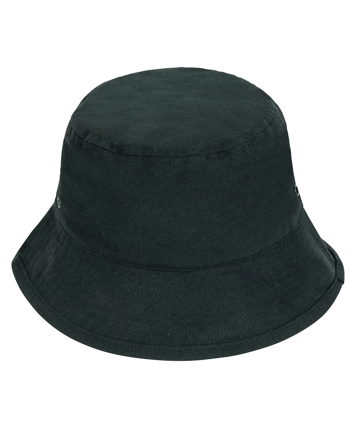 Bucket hat with metal eyelets