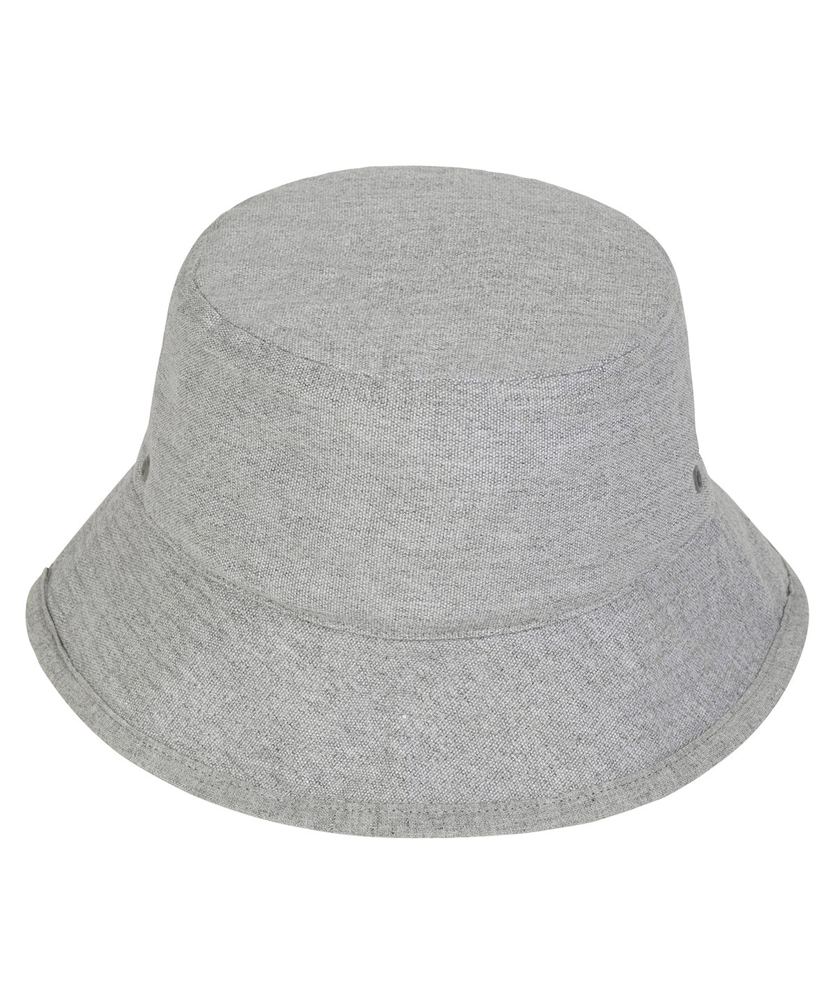 Bucket hat with metal eyelets