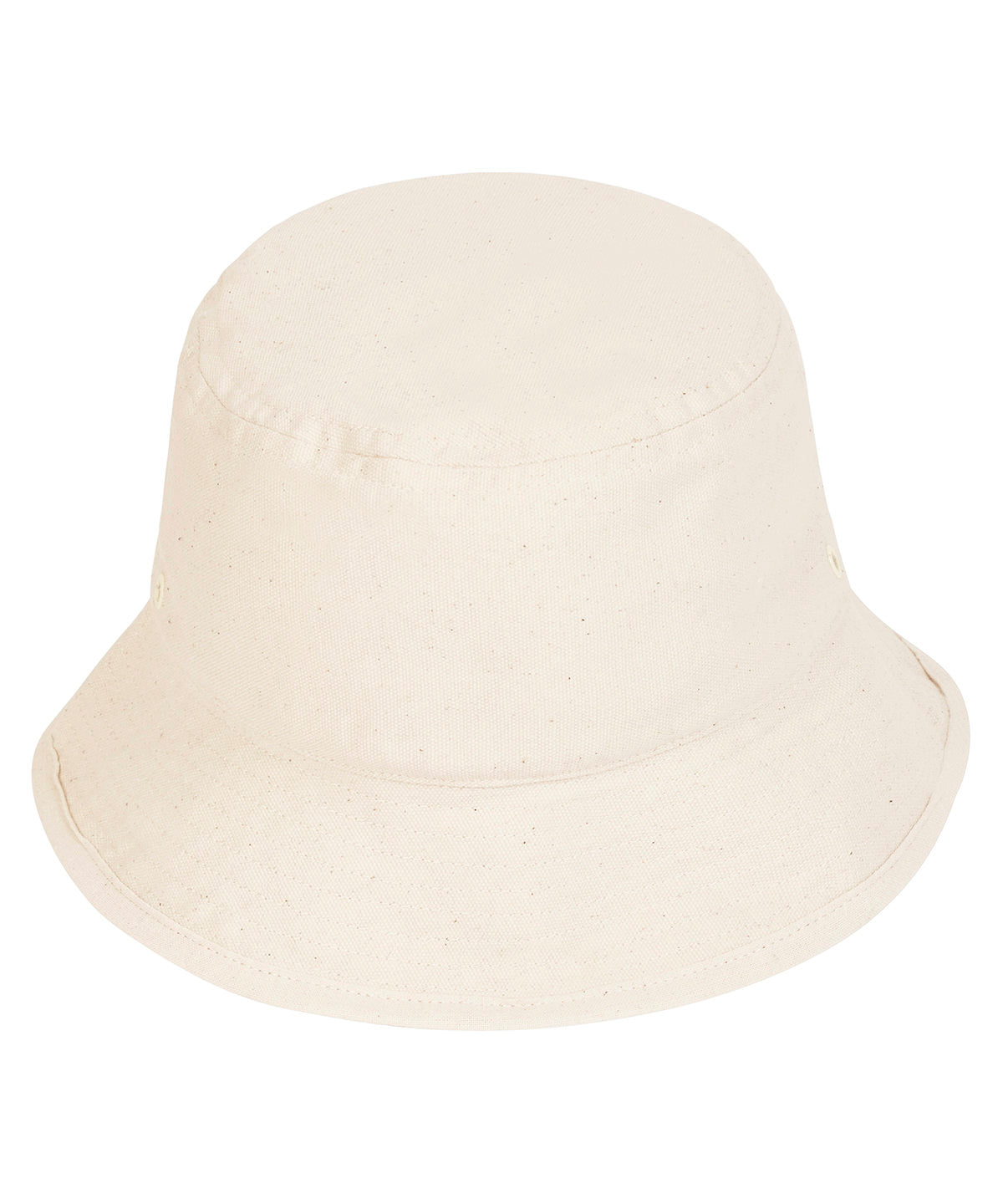 Bucket hat with metal eyelets